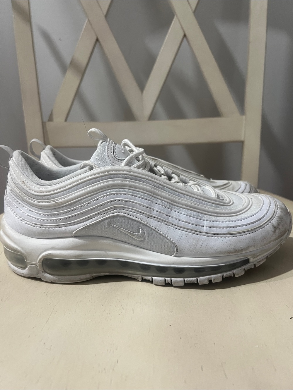 Nike White kids Air Max 97 Sneakers